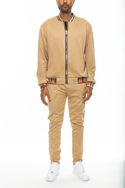 MKR Checkered Track Jacket Set