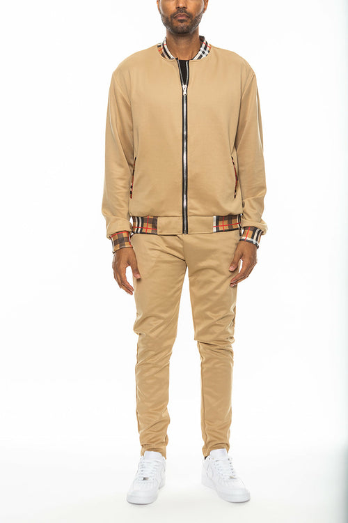 MKR Checkered Track Jacket Set
