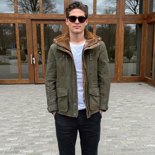 MKR Hooded Winter Parka Coat