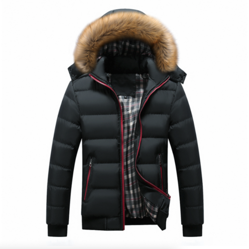 Mkr Two Tone Puffer Jacket with Removable Hood