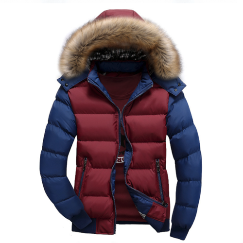 Mkr Two Tone Puffer Jacket with Removable Hood