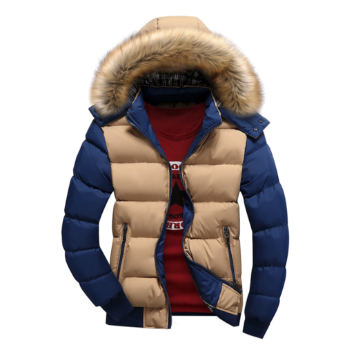 Mkr Two Tone Puffer Jacket with Removable Hood