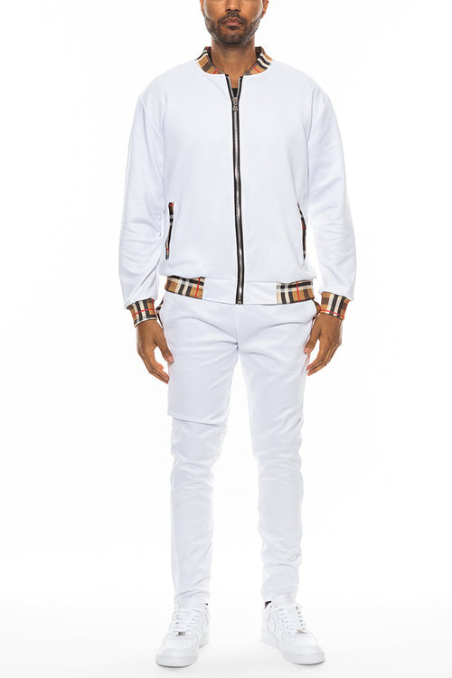 MKR Checkered Track Jacket Set