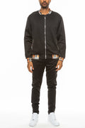MKR Checkered Track Jacket Set