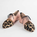 Calf Hair Leather Flat Shoes