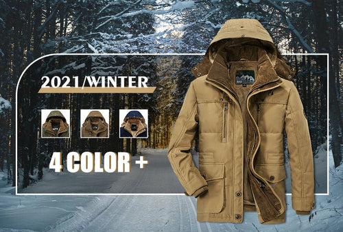 MKR Hooded Winter Parka Coat