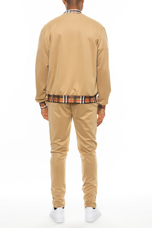 MKR Checkered Track Jacket Set
