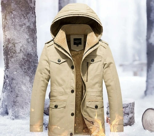 MKR Hooded Military Style Coat