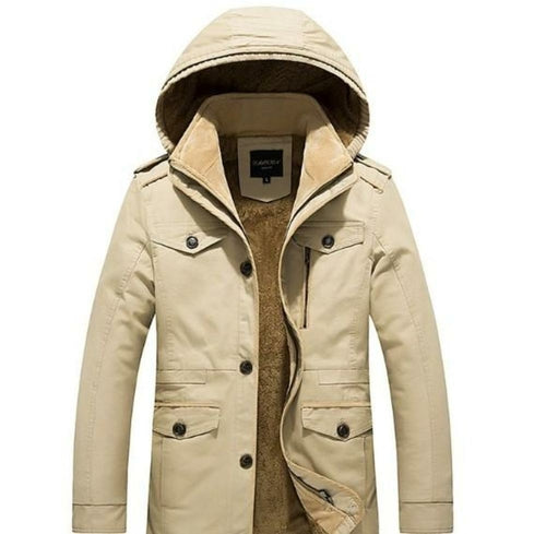 MKR Hooded Military Style Coat